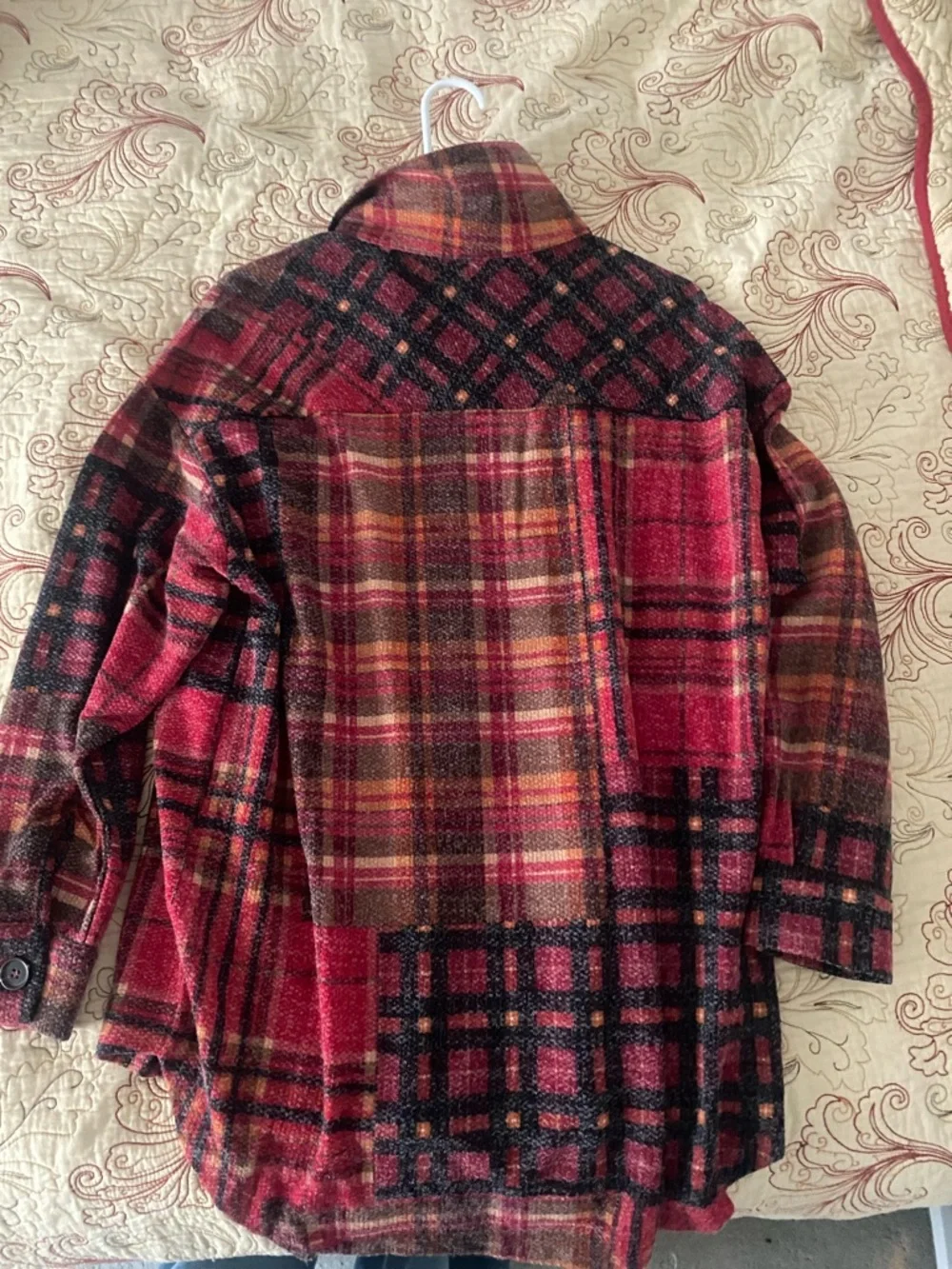 Plaid Button-Up - Red Multi - Picture 2 of 2